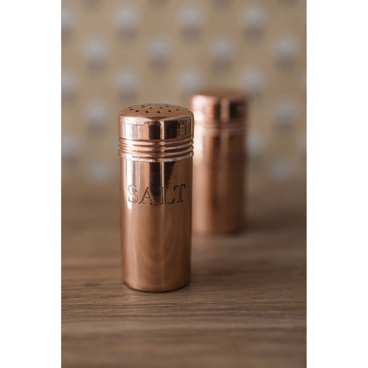 Copper Salt & Pepper Shakers
