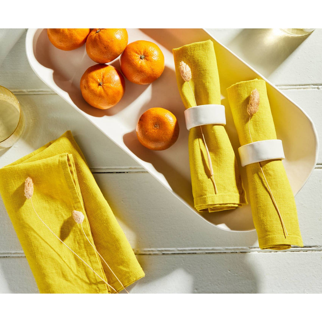 S/2 Porcelain Napkin Rings