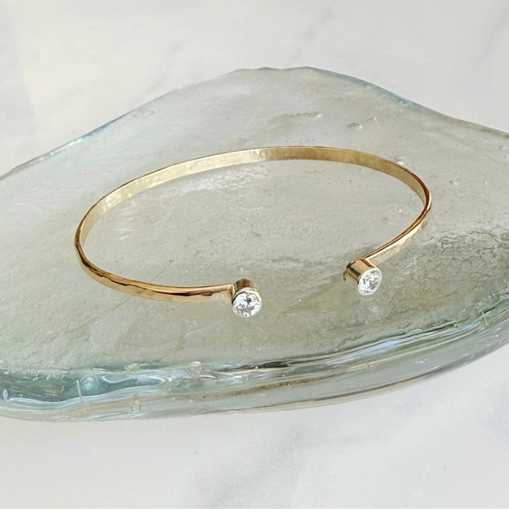 Swarovski Hammered Cuff