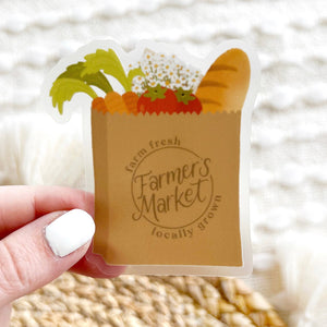 Farmer's Market Groceries Sticker