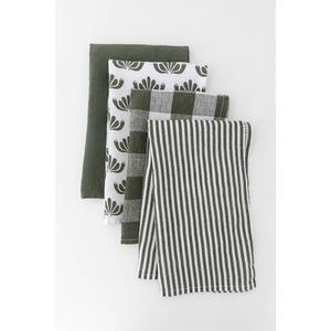 Keepsake Linen Tea Towel Olive