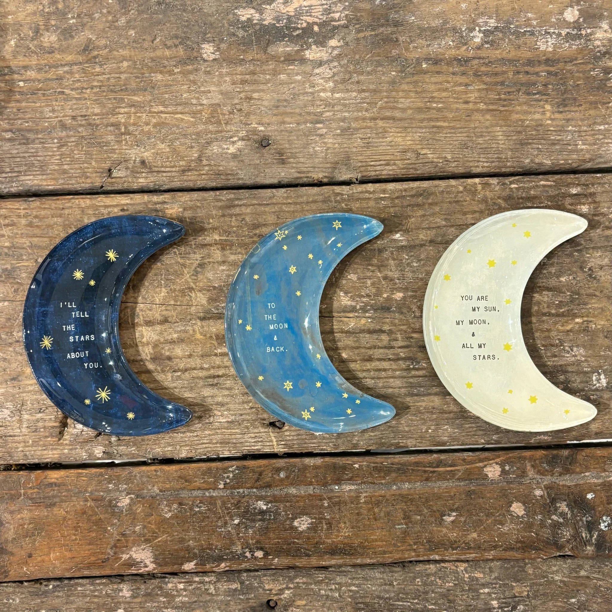 Decoupage Plate | Moon - Small