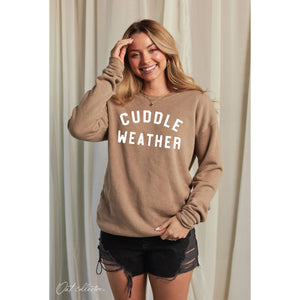 CUDDLE WEATHER Mineral Graphic Sweatshirt  | Vintage Black