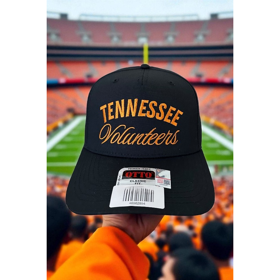 Nash Grey - Tennessee Volunteers Black Embroidered Hat