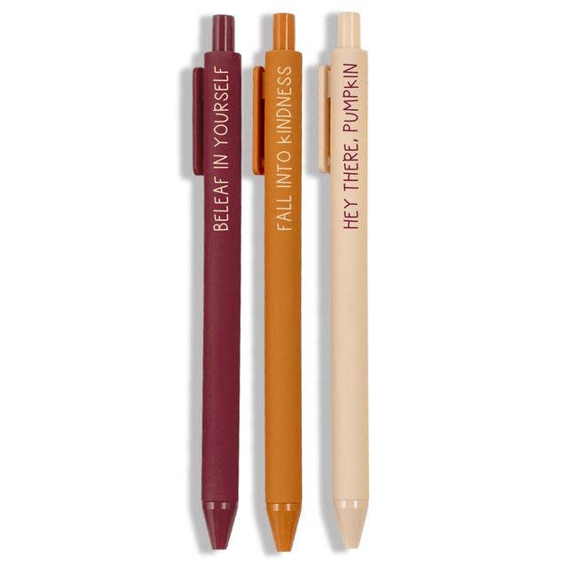 S/3 Gel Pens | Cozy Club Fall Jotter Set