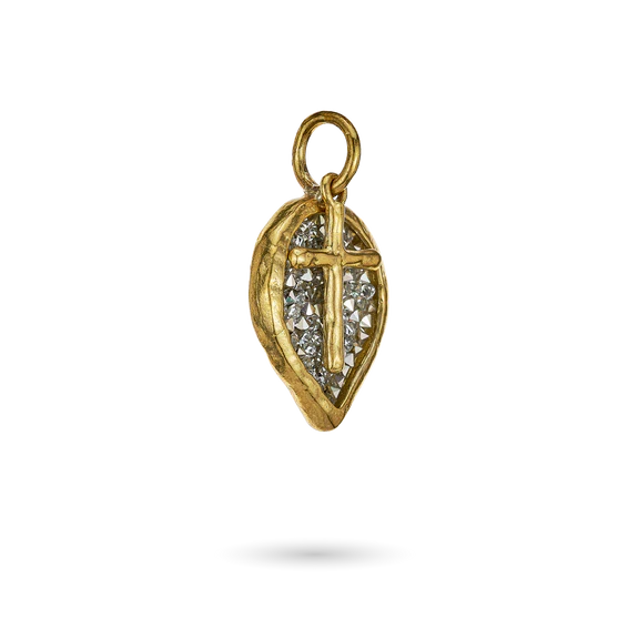 Lotus Cross Kristal Pendant