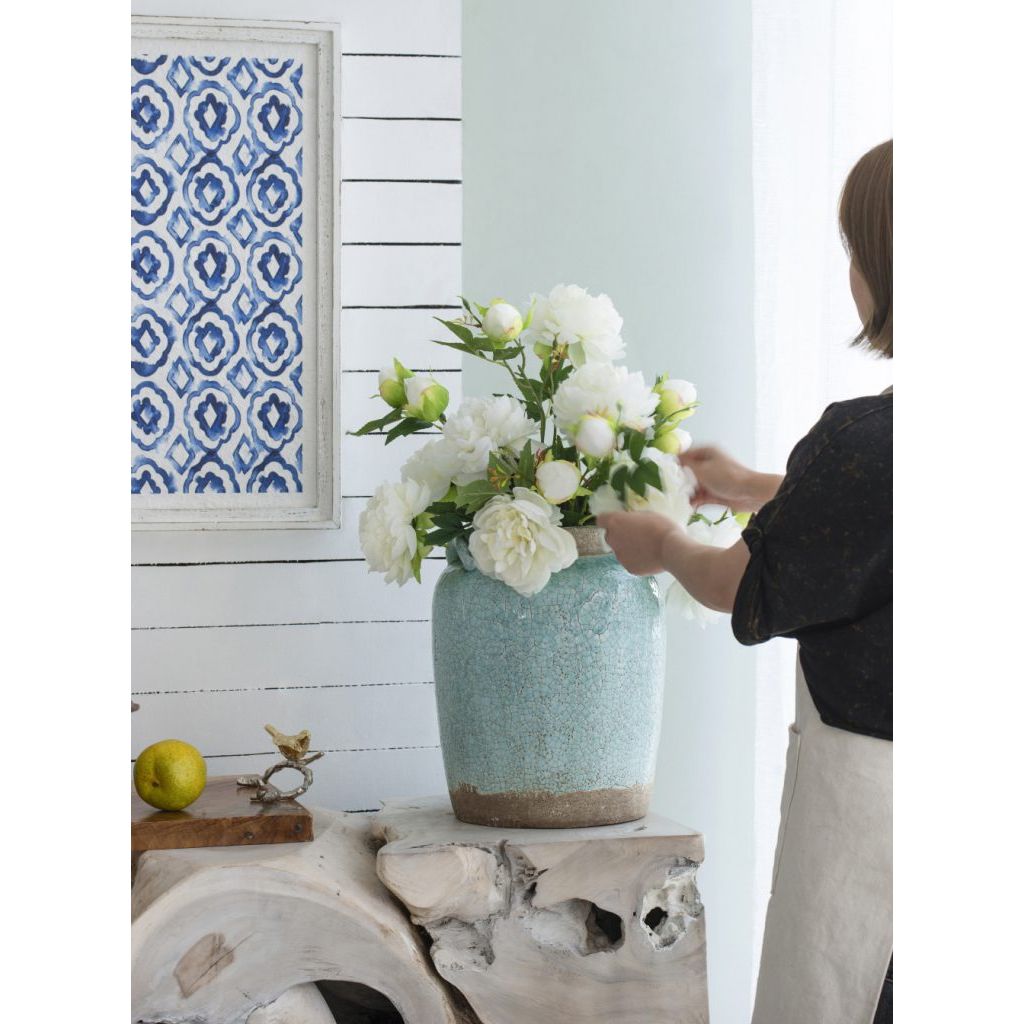 Turquoise Terracotta Vase
