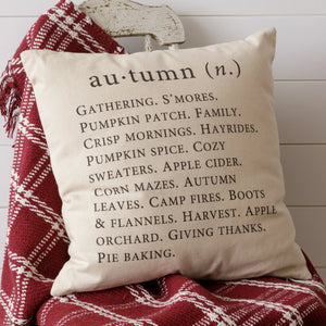 Autumn Definition Pillow