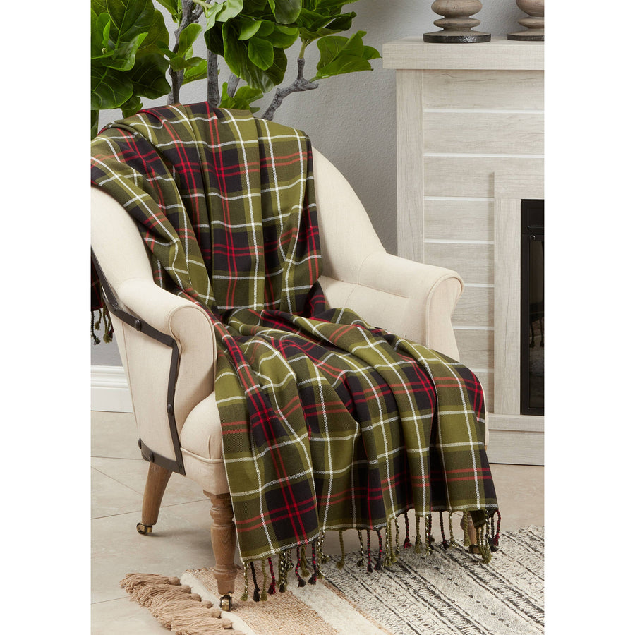 Plaid Throw