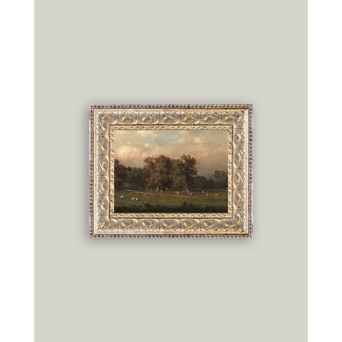 Framed Antique Art | Sheep Farm - 7x5