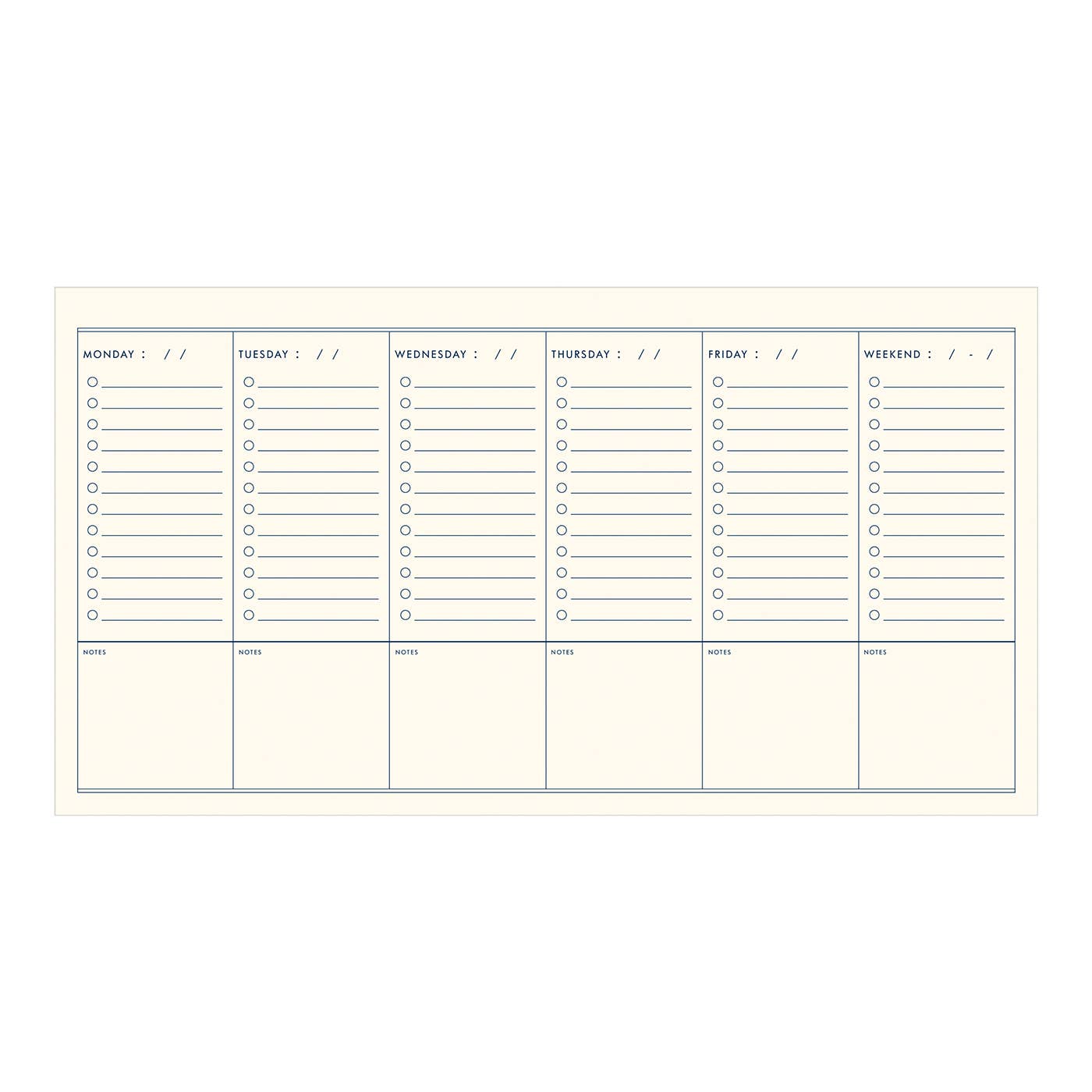 To Do | Simple Undated Weekly Planner