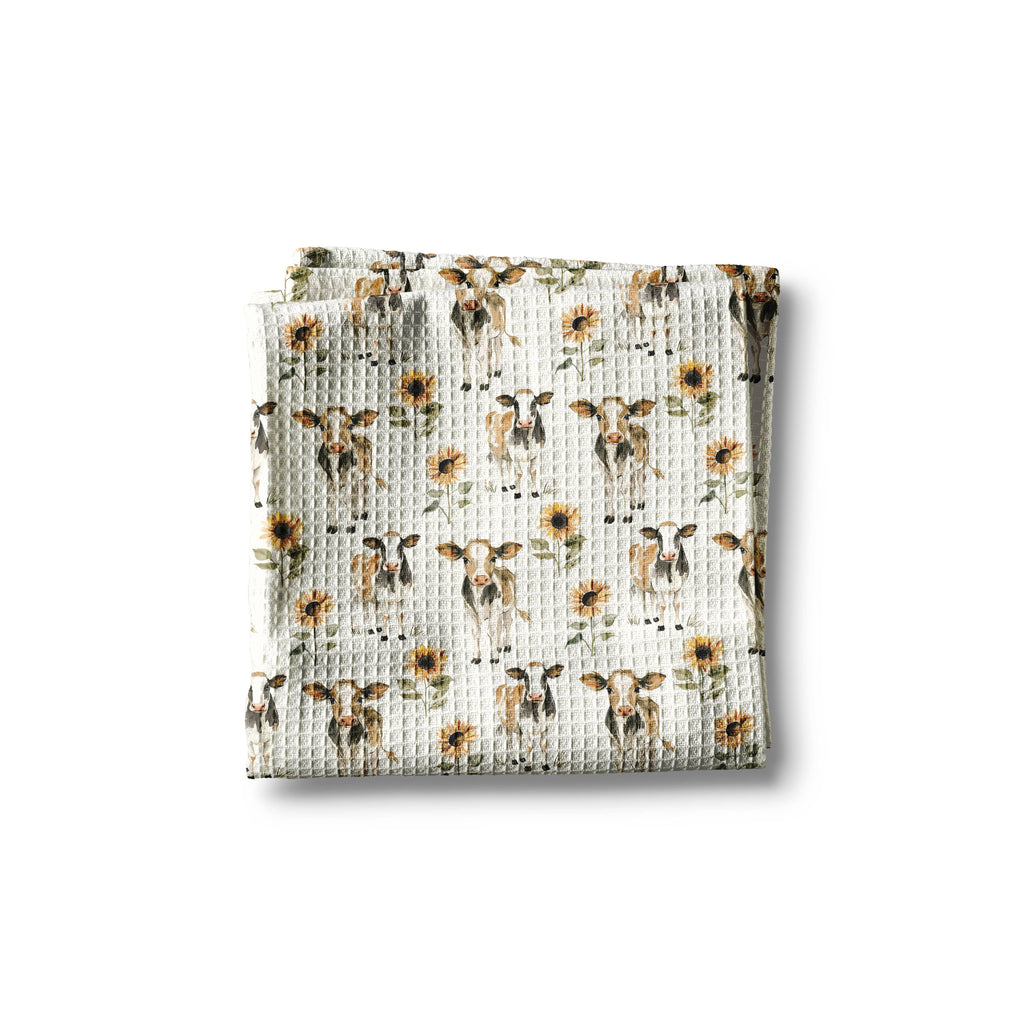 Kitchen Towel | Cows & Sunflowers