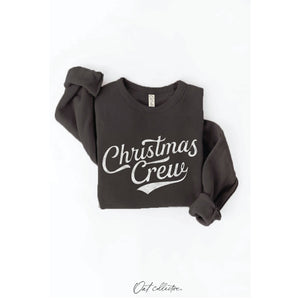Christmas Crew Graphic Sweatshirt  | Cranberry Heather