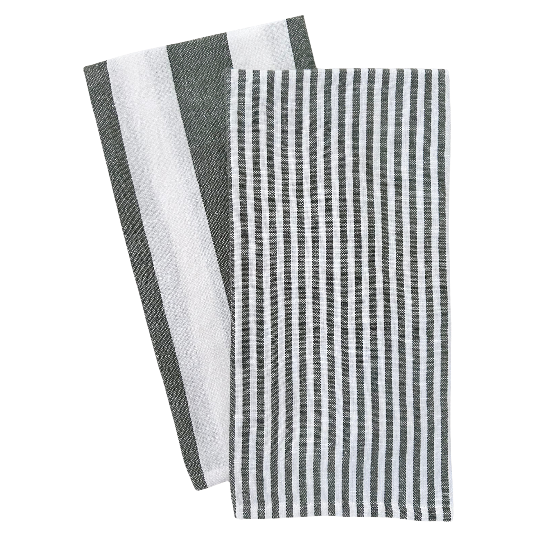 S/2 Stripe Tea Towel Set