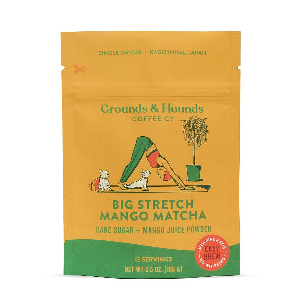 Grounds & Hounds Coffee Co. - Seasonal Flavor: Big Stretch™ Mango Matcha