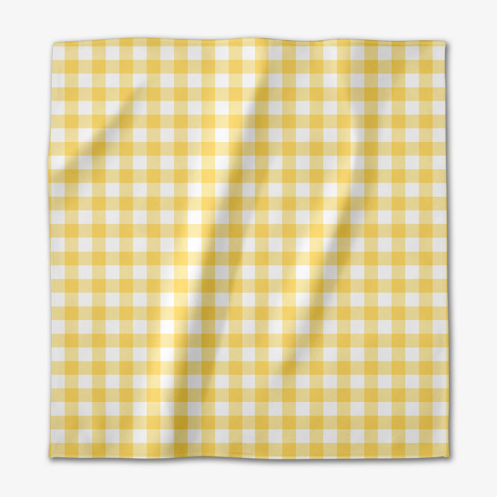 Geometry - Lemon Gingham Dinner Napkin Set