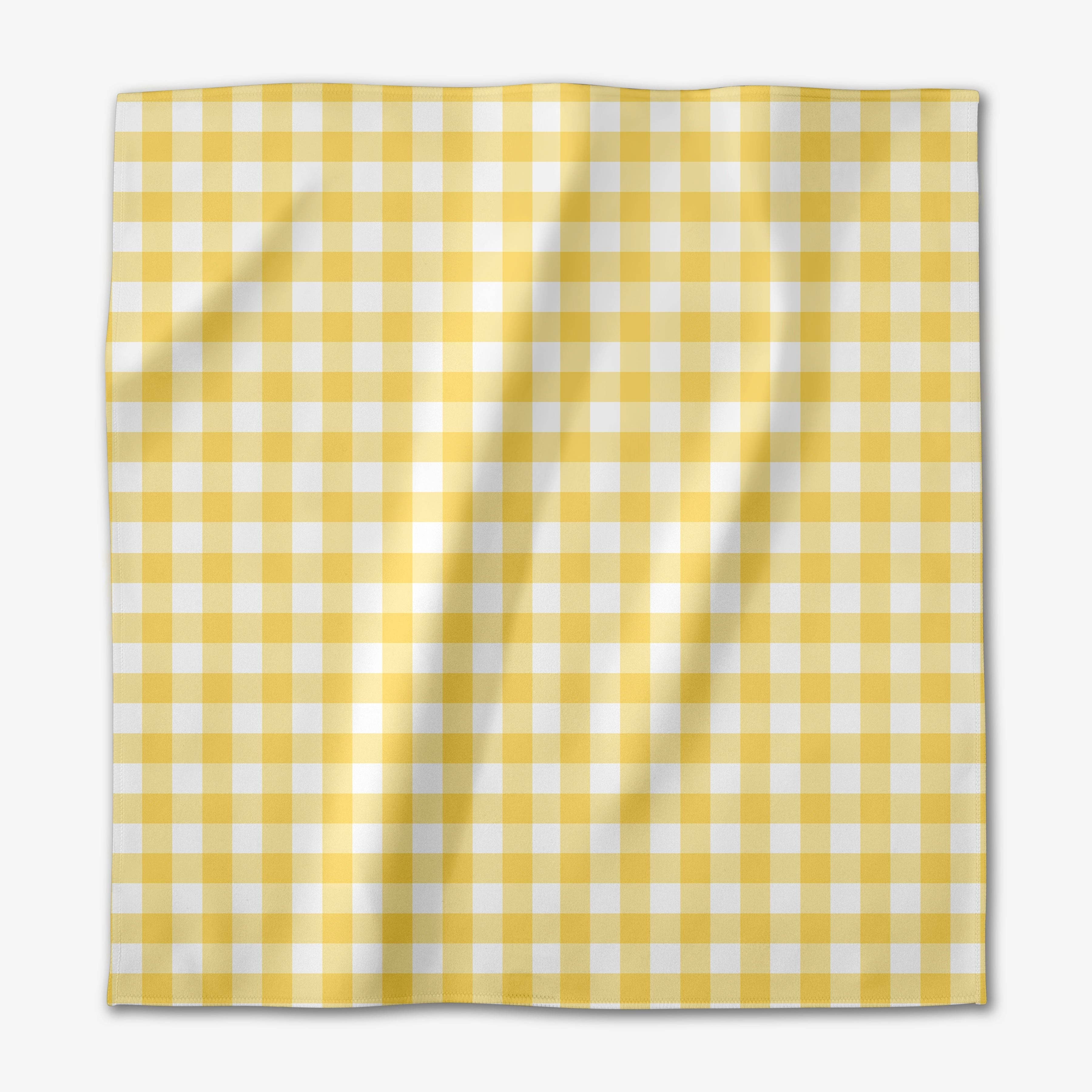 Geometry - Lemon Gingham Dinner Napkin Set