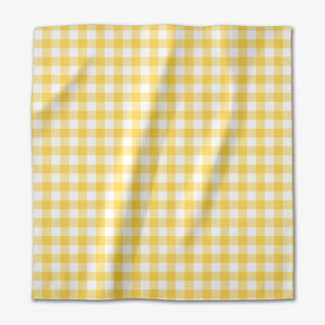 Geometry - Lemon Gingham Dinner Napkin Set
