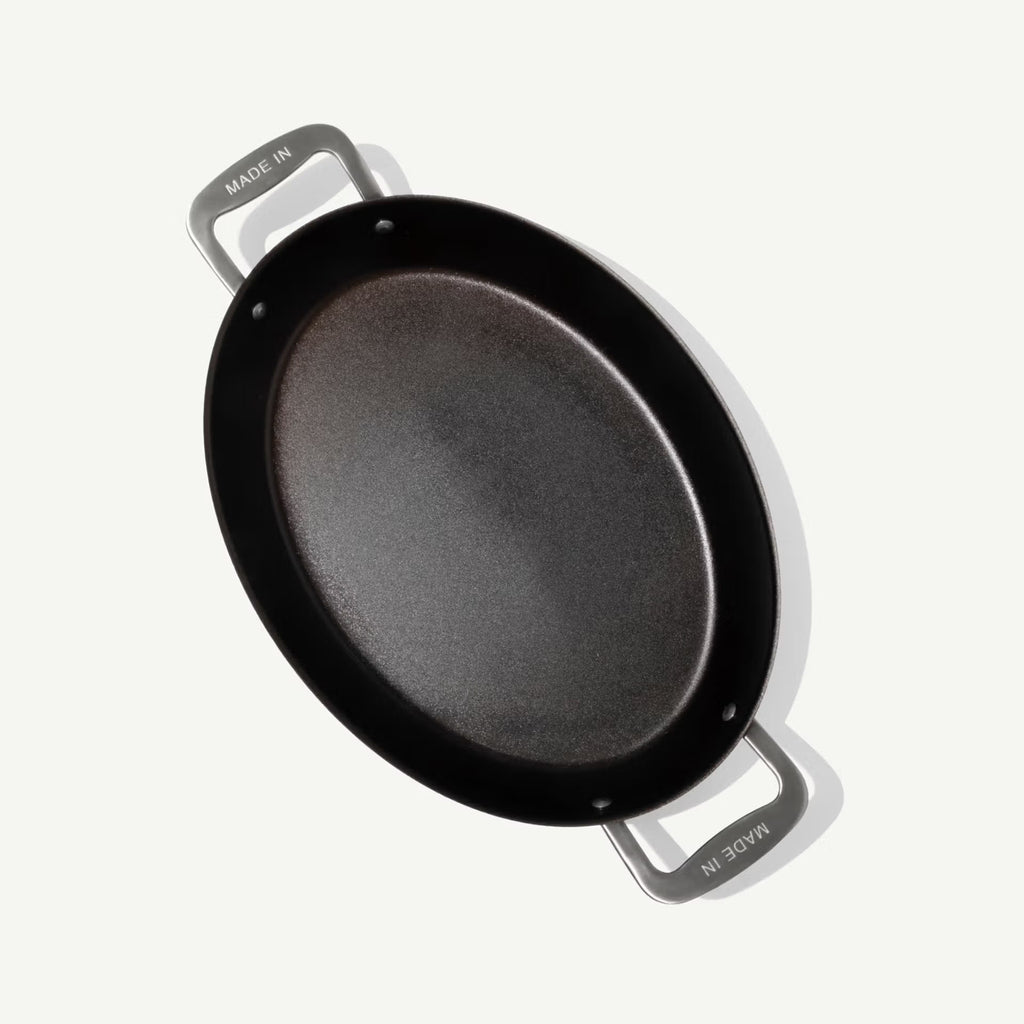 14" Seasoned Carbon Steel Gratin Dish
