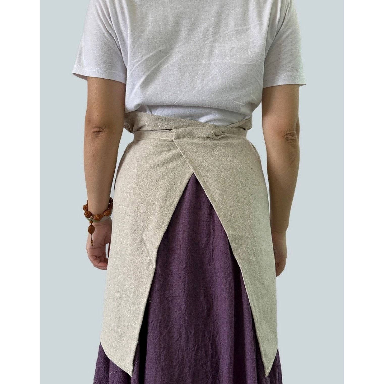 Linen Half Apron w/Pockets