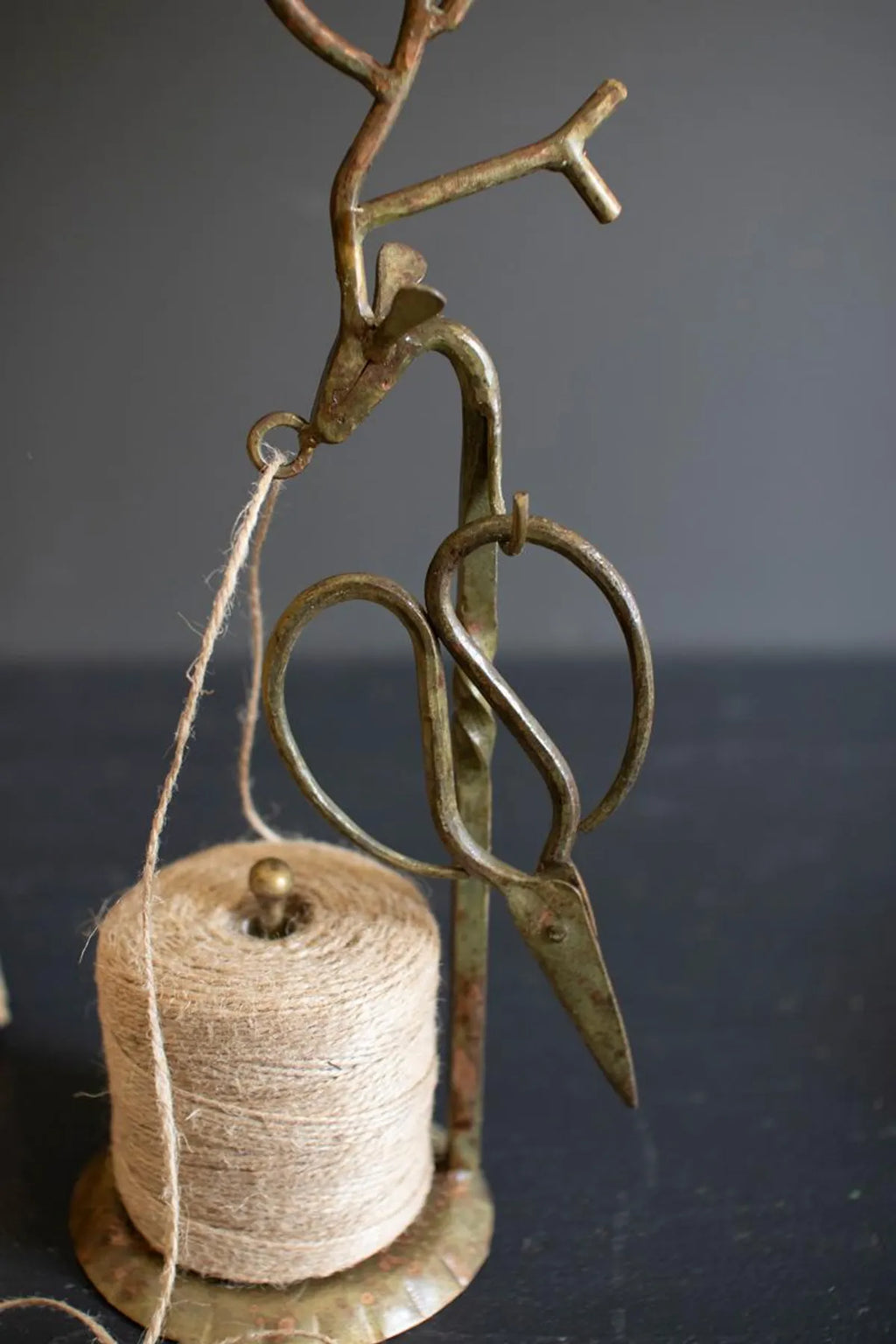 Forged Iron Deer Jute Holder