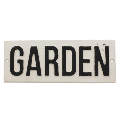 Cast Iron Sign | Garden