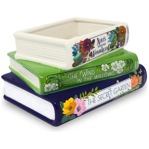 Stacked Book Vase | Whimsical Classics