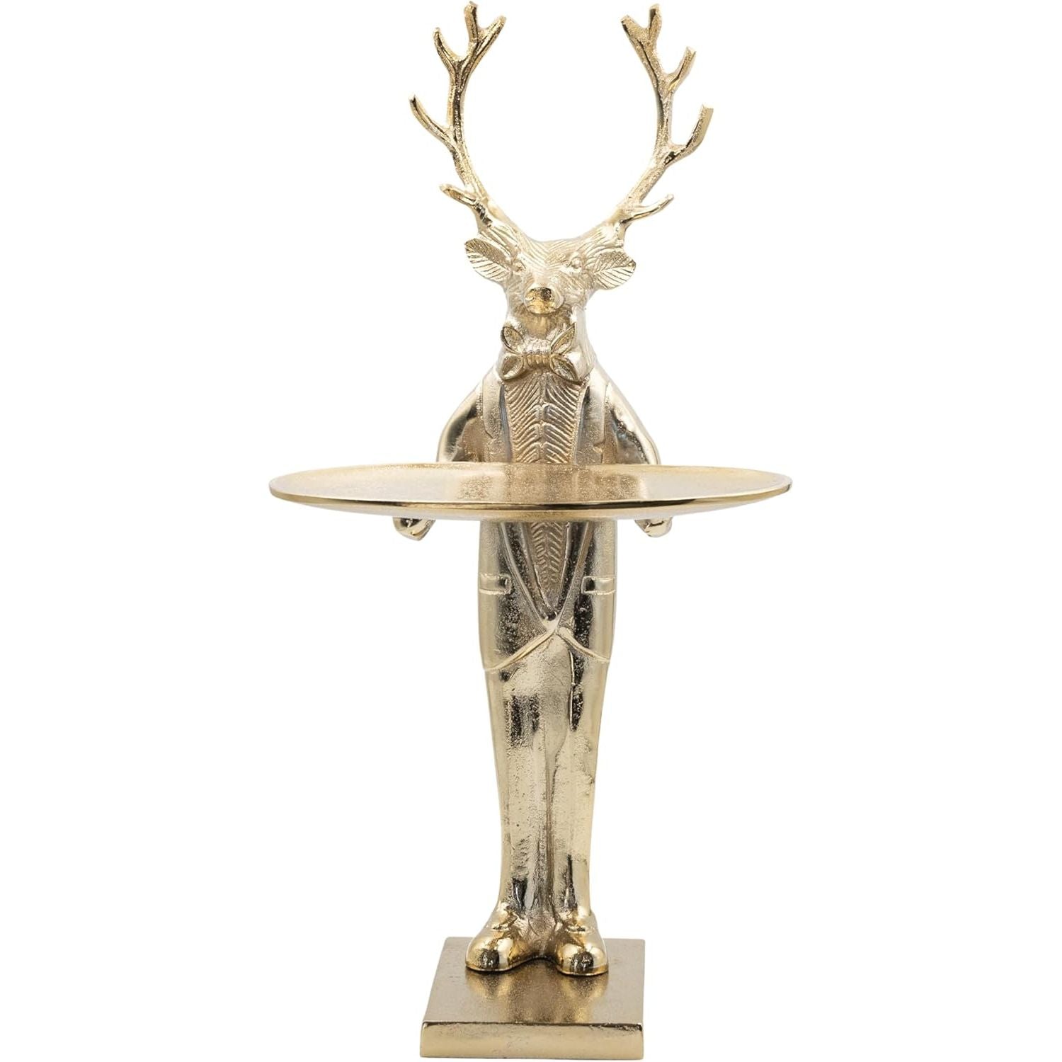 Cast Aluminum Deer Tray | Gold Finish