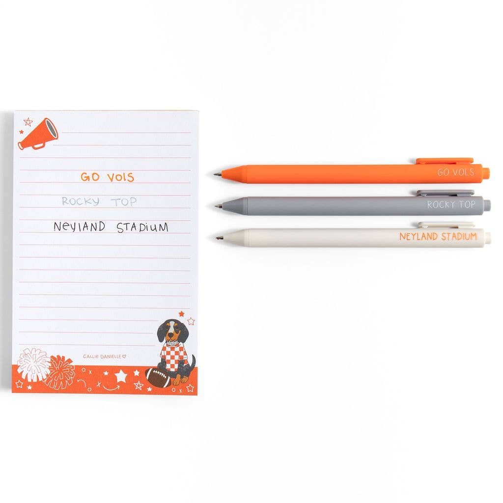S/3 Gel Pens | Knoxville Football Game Day Jotter Set