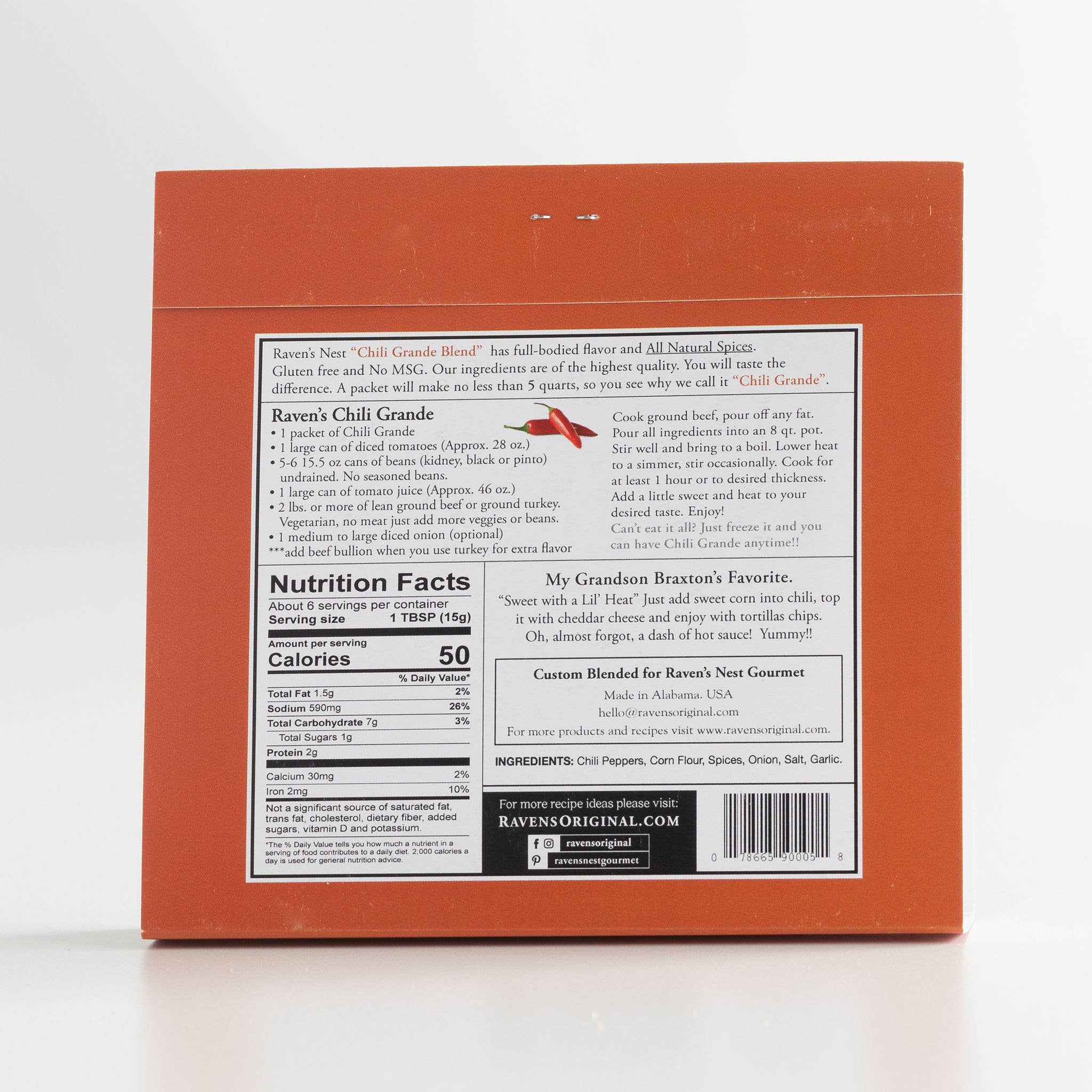 Raven's Nest Gourmet - Chili Grande Spice Blend