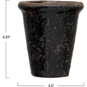 Black Terracotta Planter
