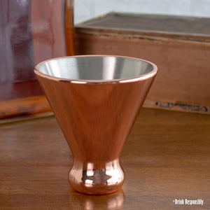 Copper Martini Glass