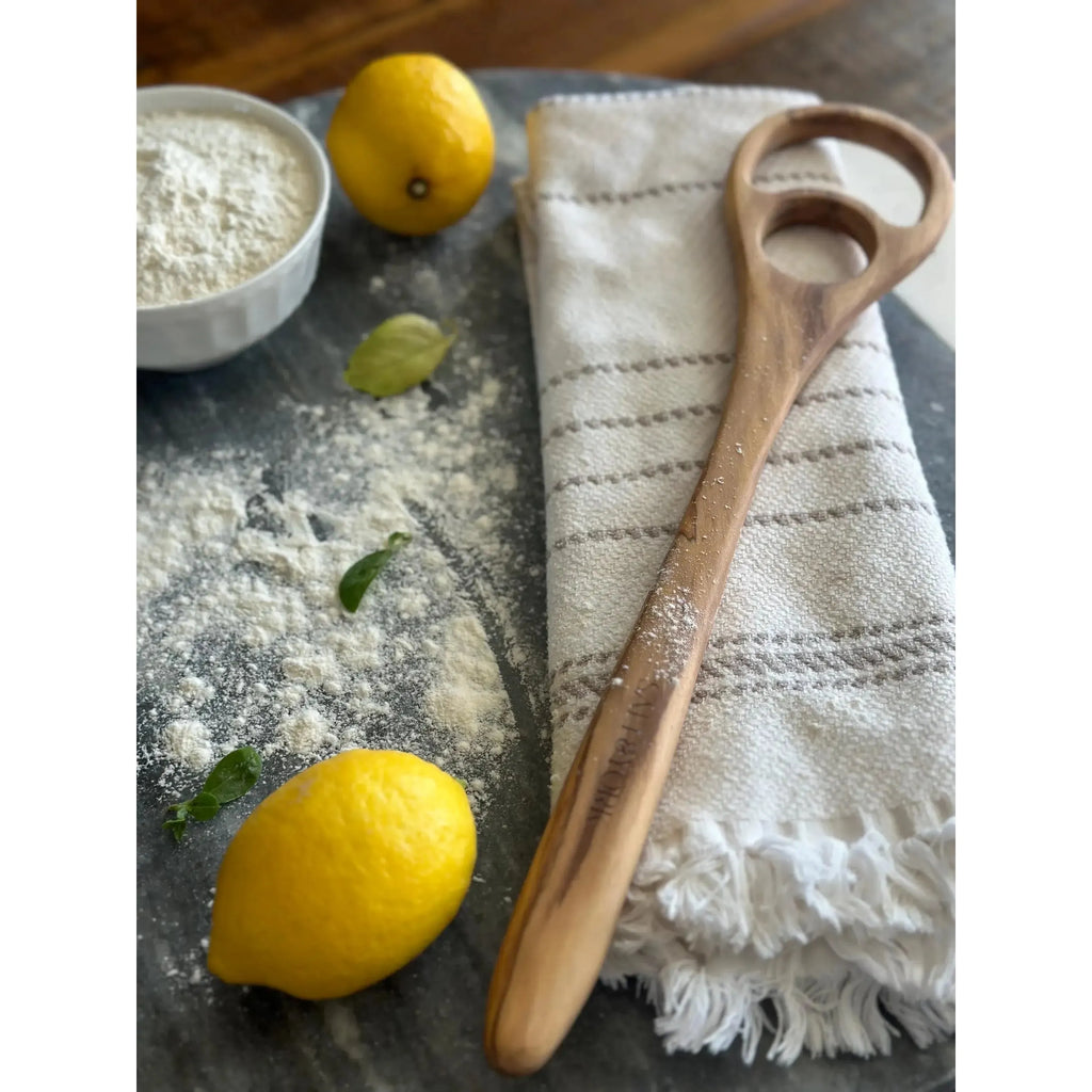 Olive Wood Dough Hook/Whisk