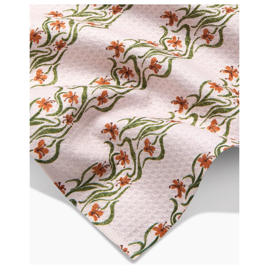 Geometry - Floral Fall Stripe Bar Towel