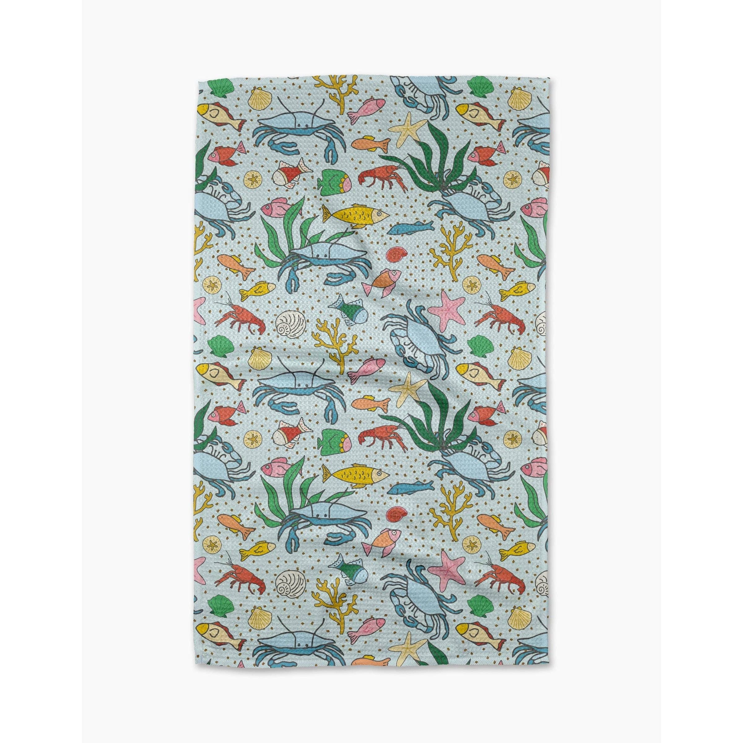 Geometry - Beneath the Waves Tea Towel