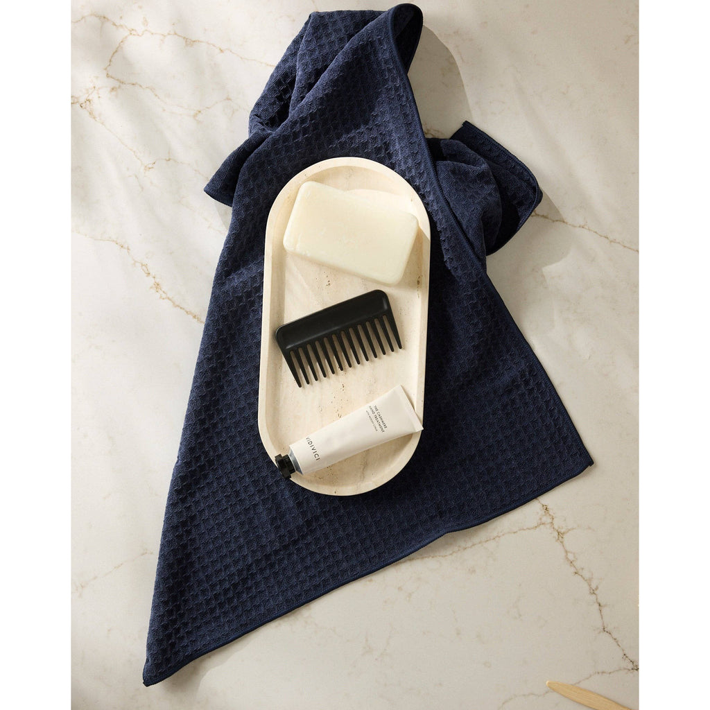 Geometry Truffle Hand Towel | Sapphire