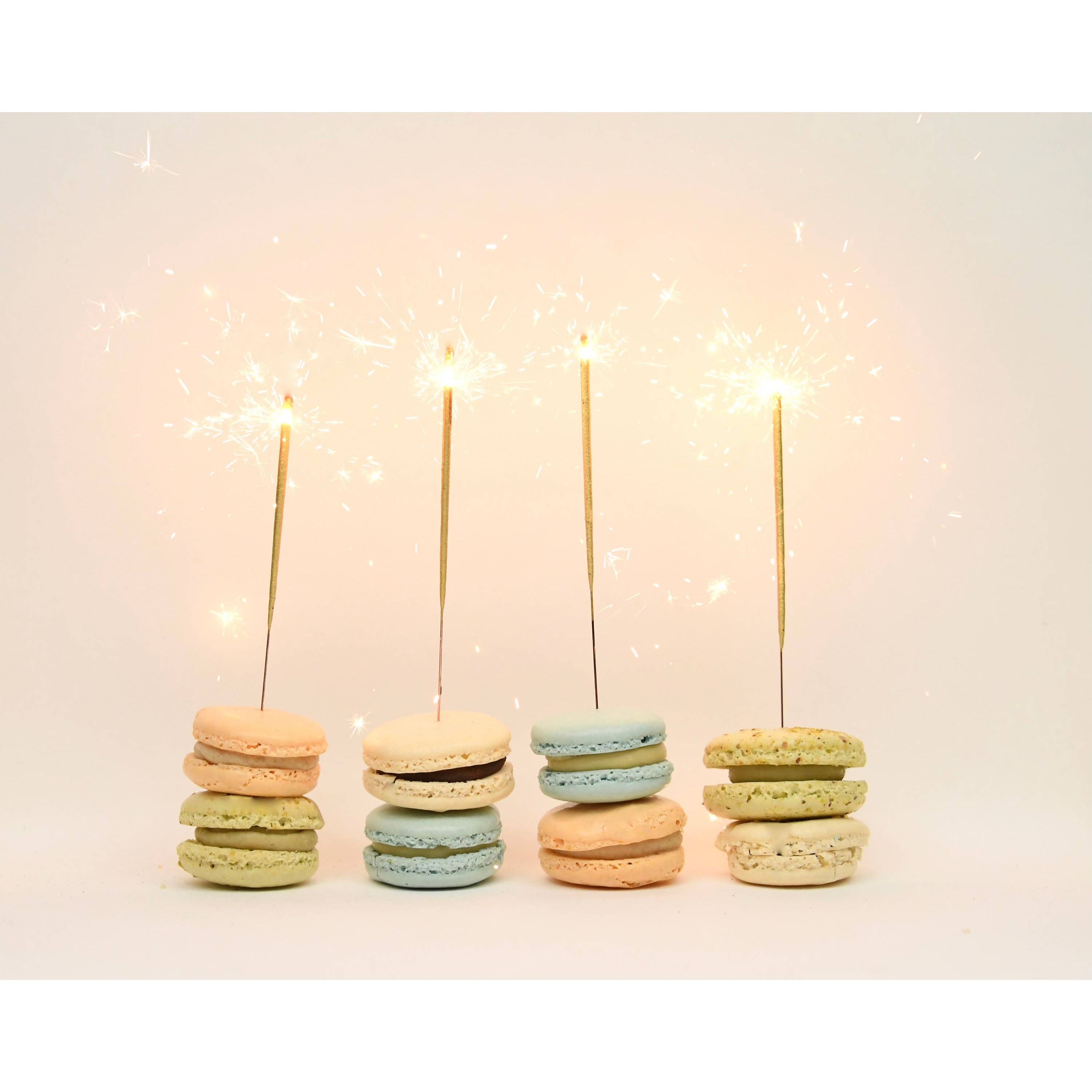 Mini 4" Gold Sparklers - Tube of 12