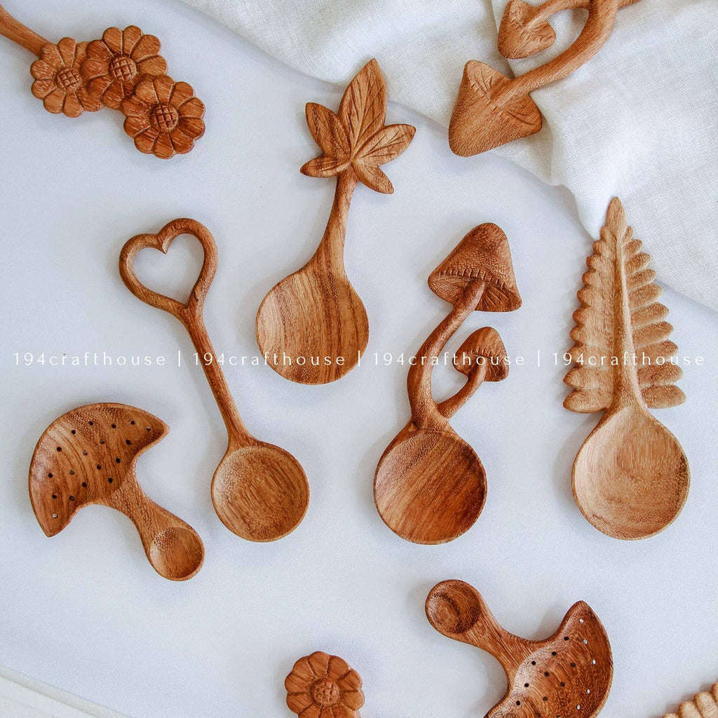 Wooden Mushroom Spoon