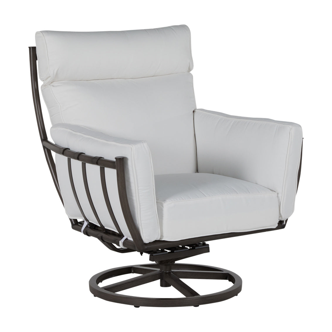 Majorca Aluminum Swivel Rocker Lounge | Slate Grey