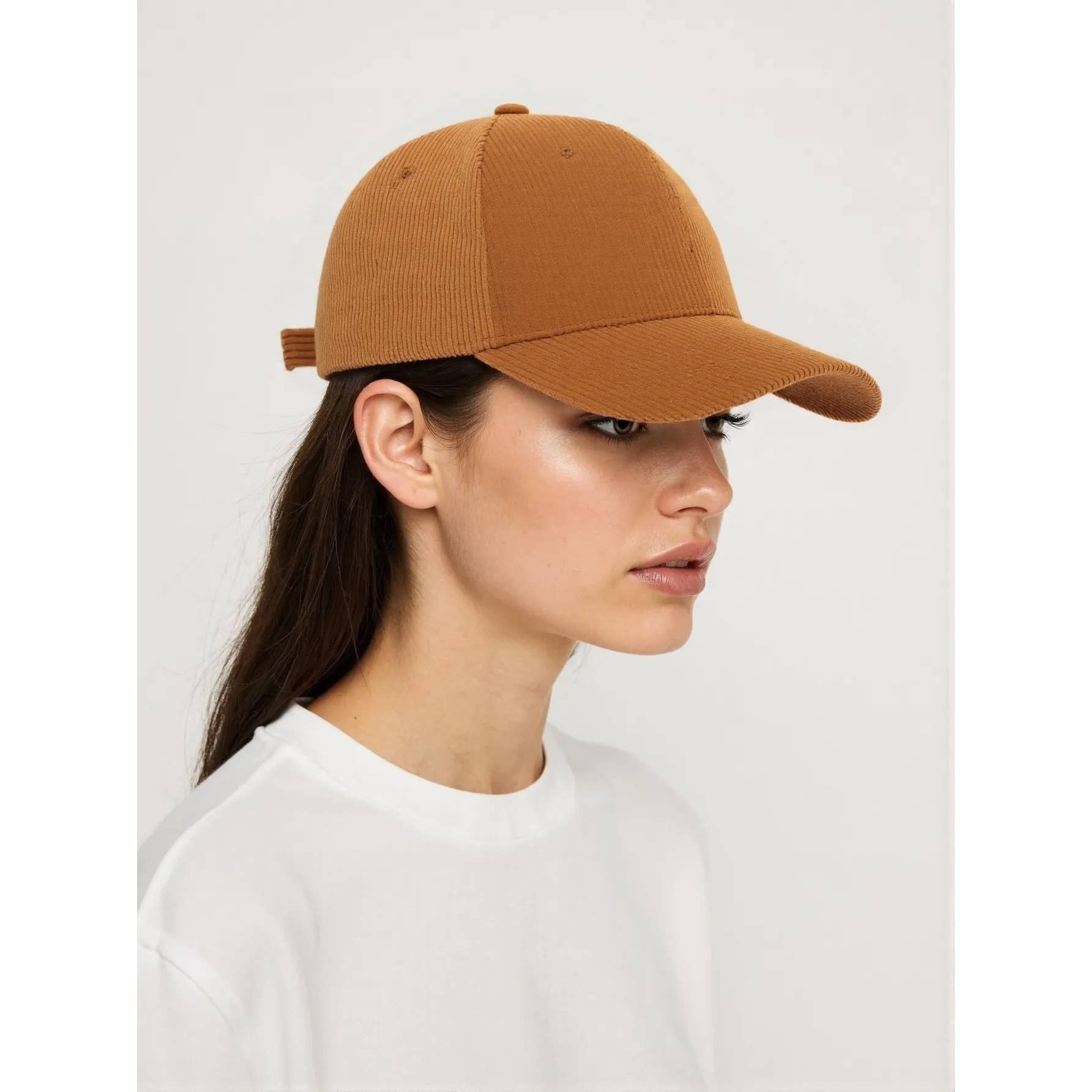 ACCITY - Corduroy Baseball Cap Unisex Winter Warm Outdoor_CWAH0517: YELLOW / (OS) 2