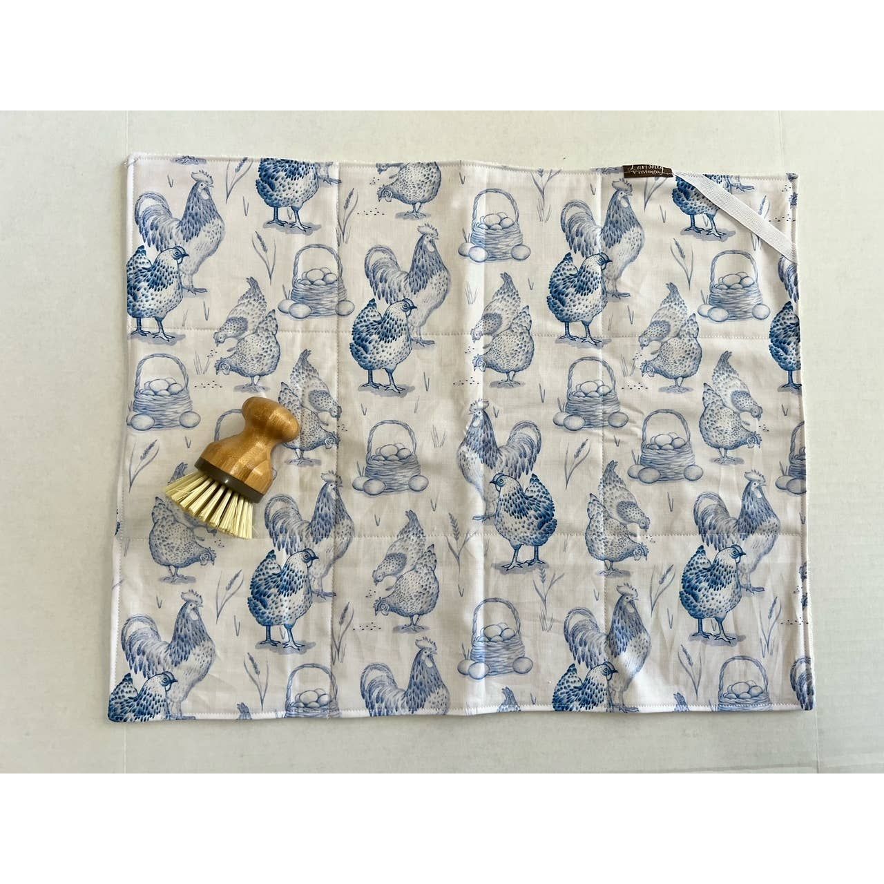 Dish Drying Mat | Blue Chicken