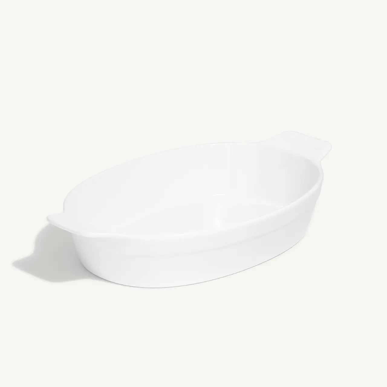 Oval Gratin Dish | White