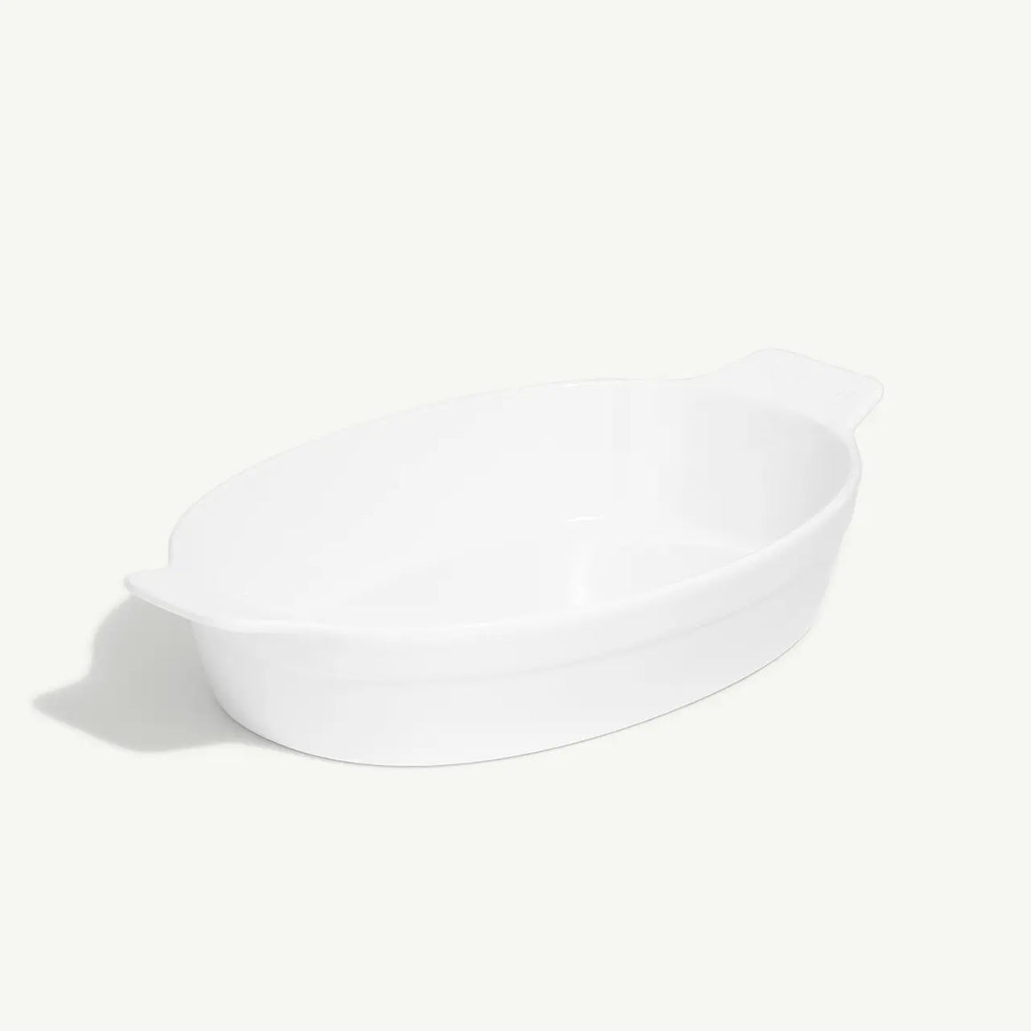 Oval Gratin Dish | White