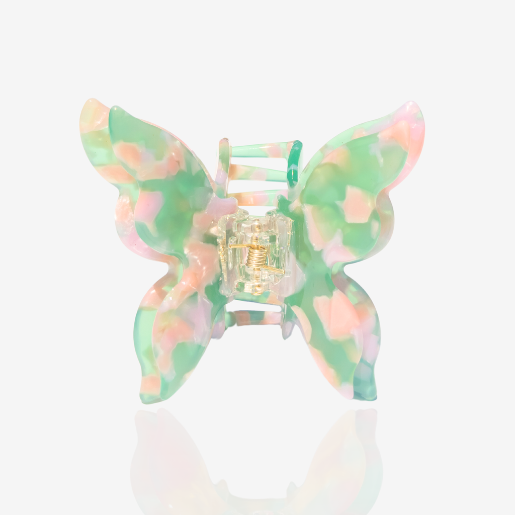 Flutter Butterfly Hair Claw Clip | Mossy Pink