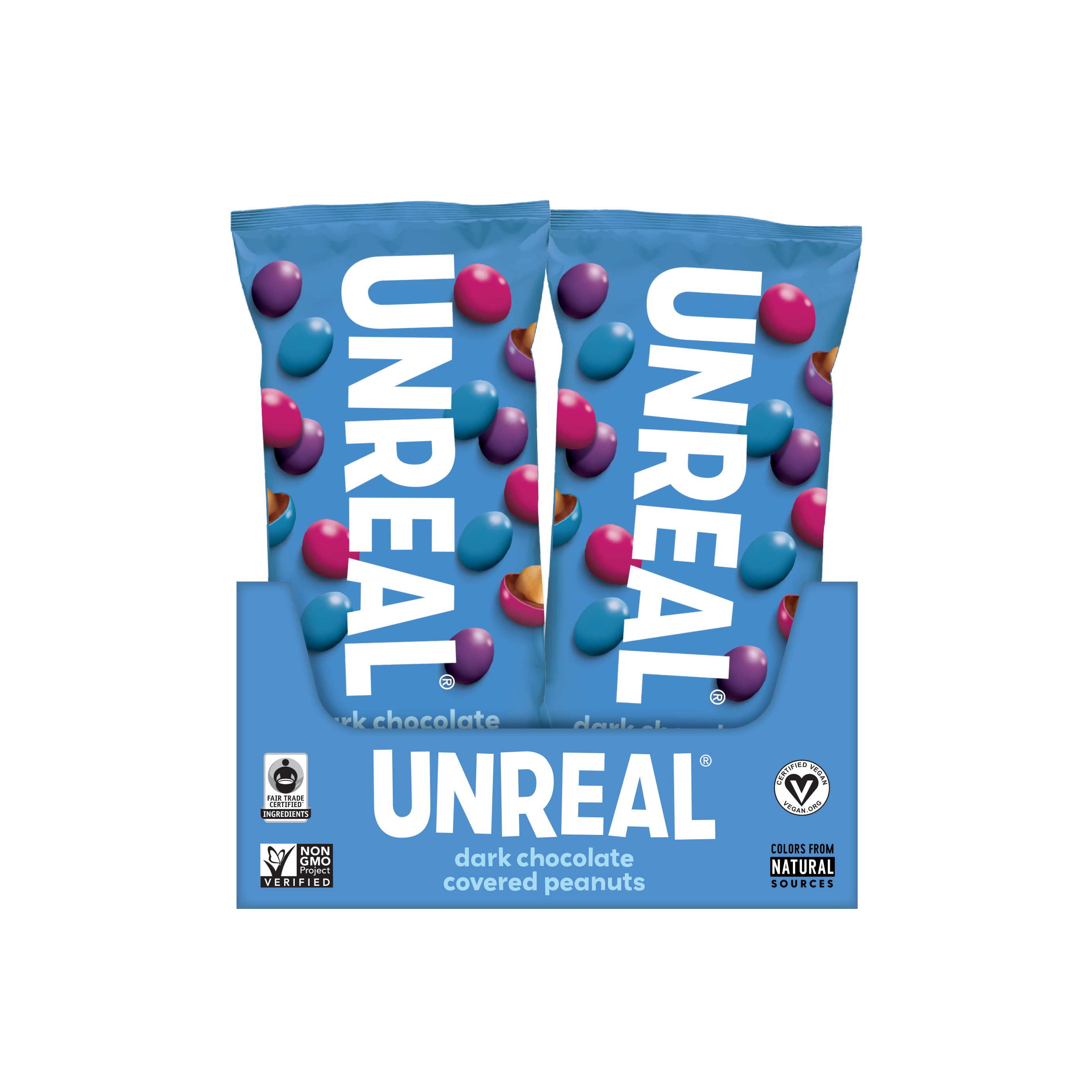UNREAL - Dark Chocolate Peanut Gems Snack Bag