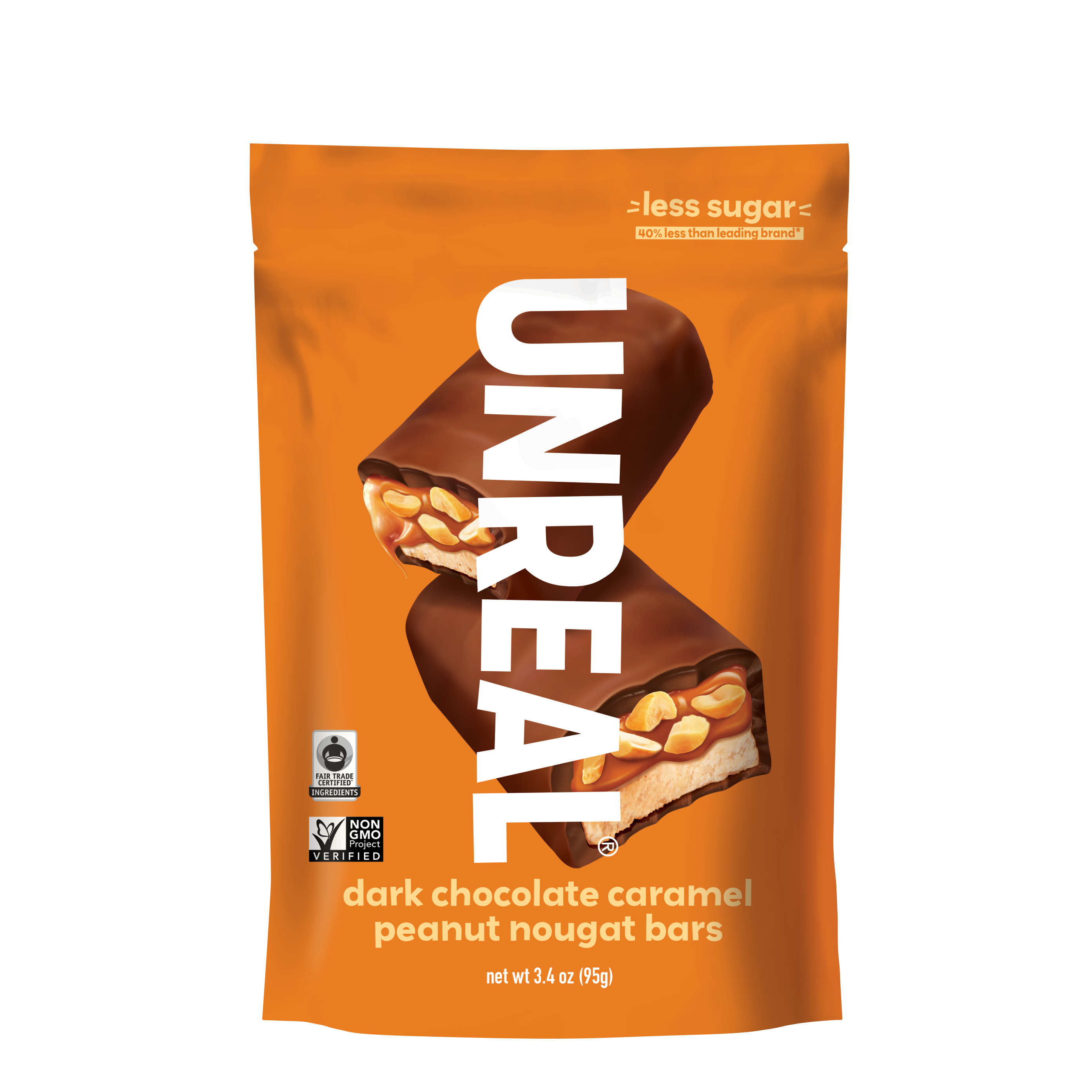 UNREAL | Dark Chocolate Caramel Peanut Nougat Bar