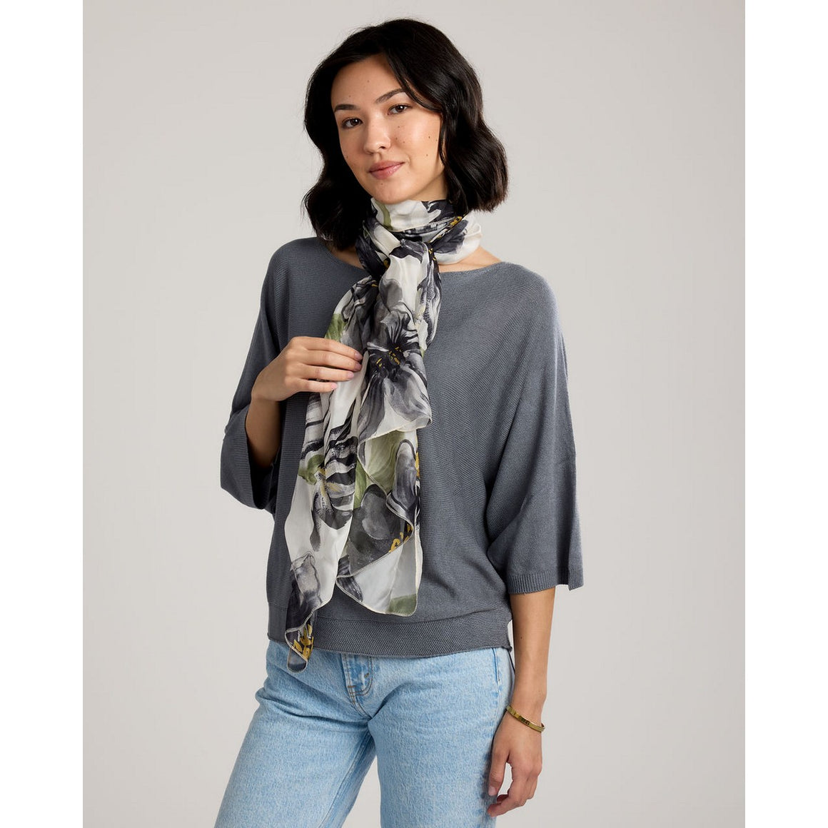Bruna Rectangle Silk Scarf