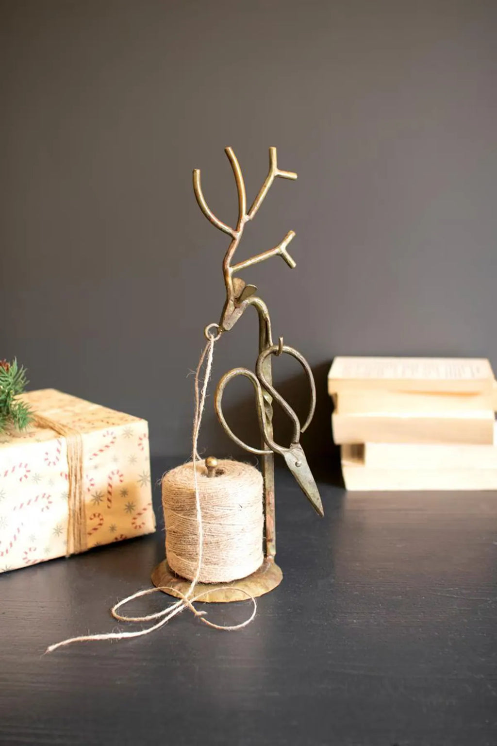 Forged Iron Deer Jute Holder