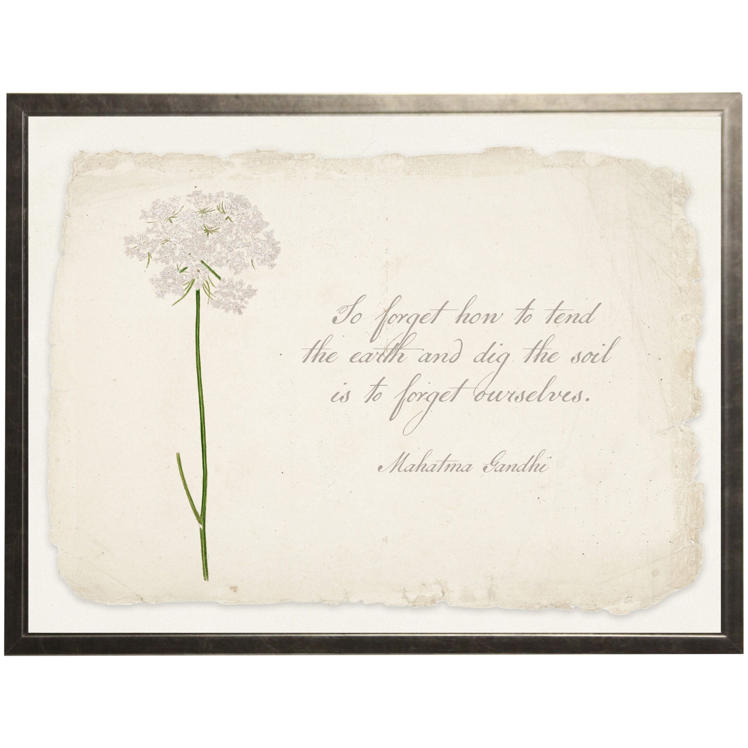 Garden Quotes Framed Art