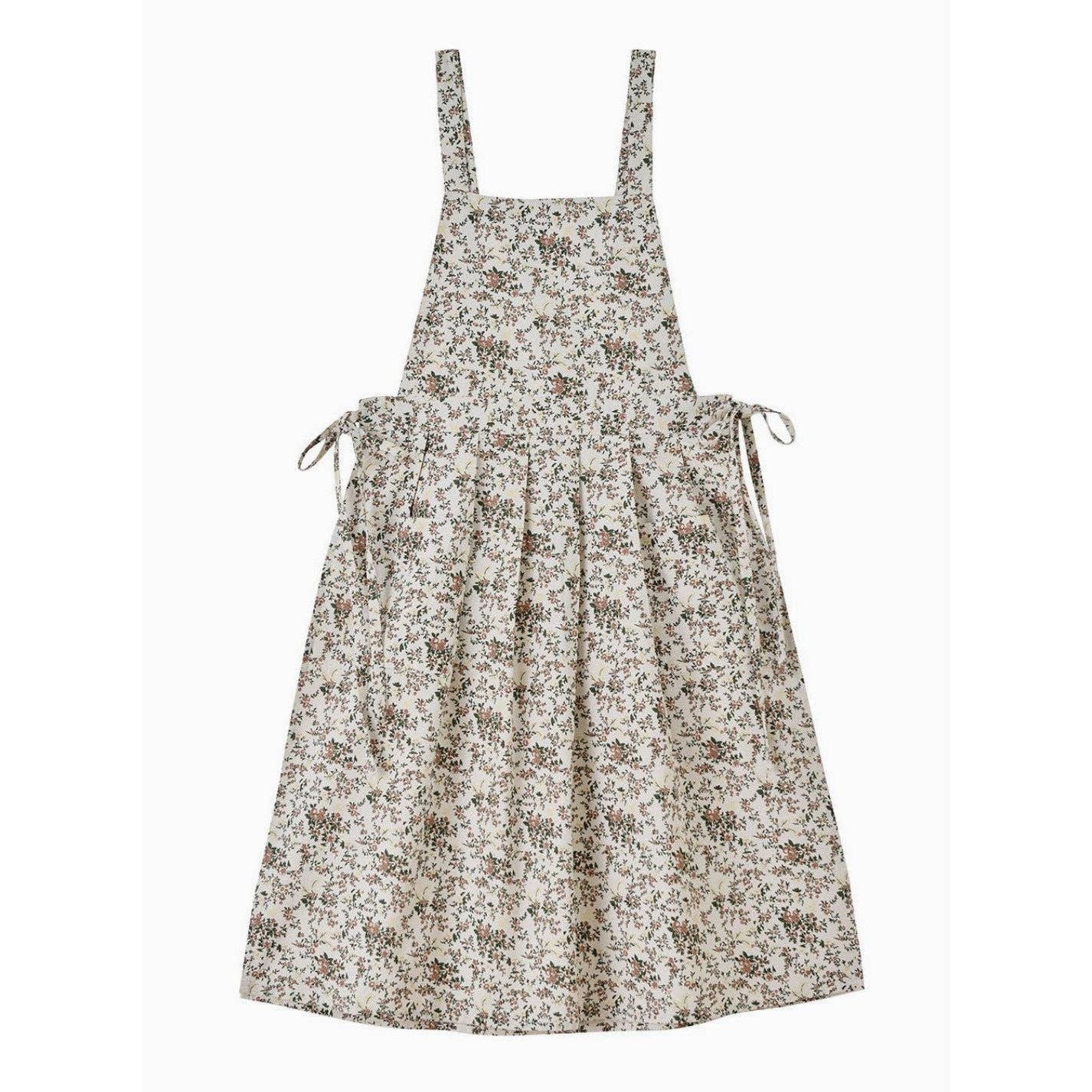 Cotton Flower Apron | White